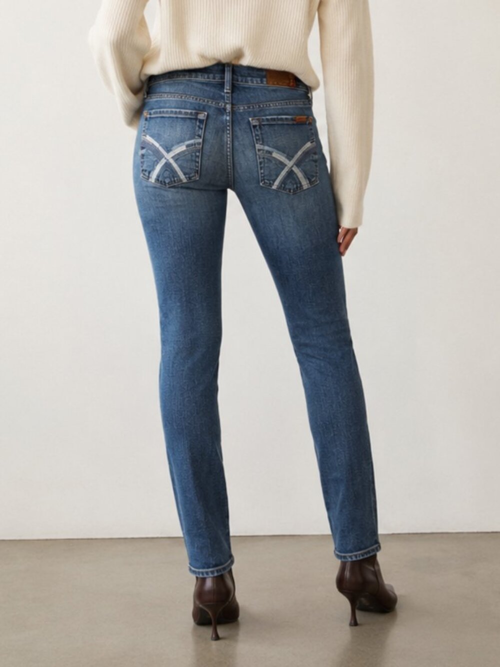7 For All Mankind Gwenevere Skinny Jeans Womens Blue Stretch Made USA | Size 29 - Picture 14 of 14